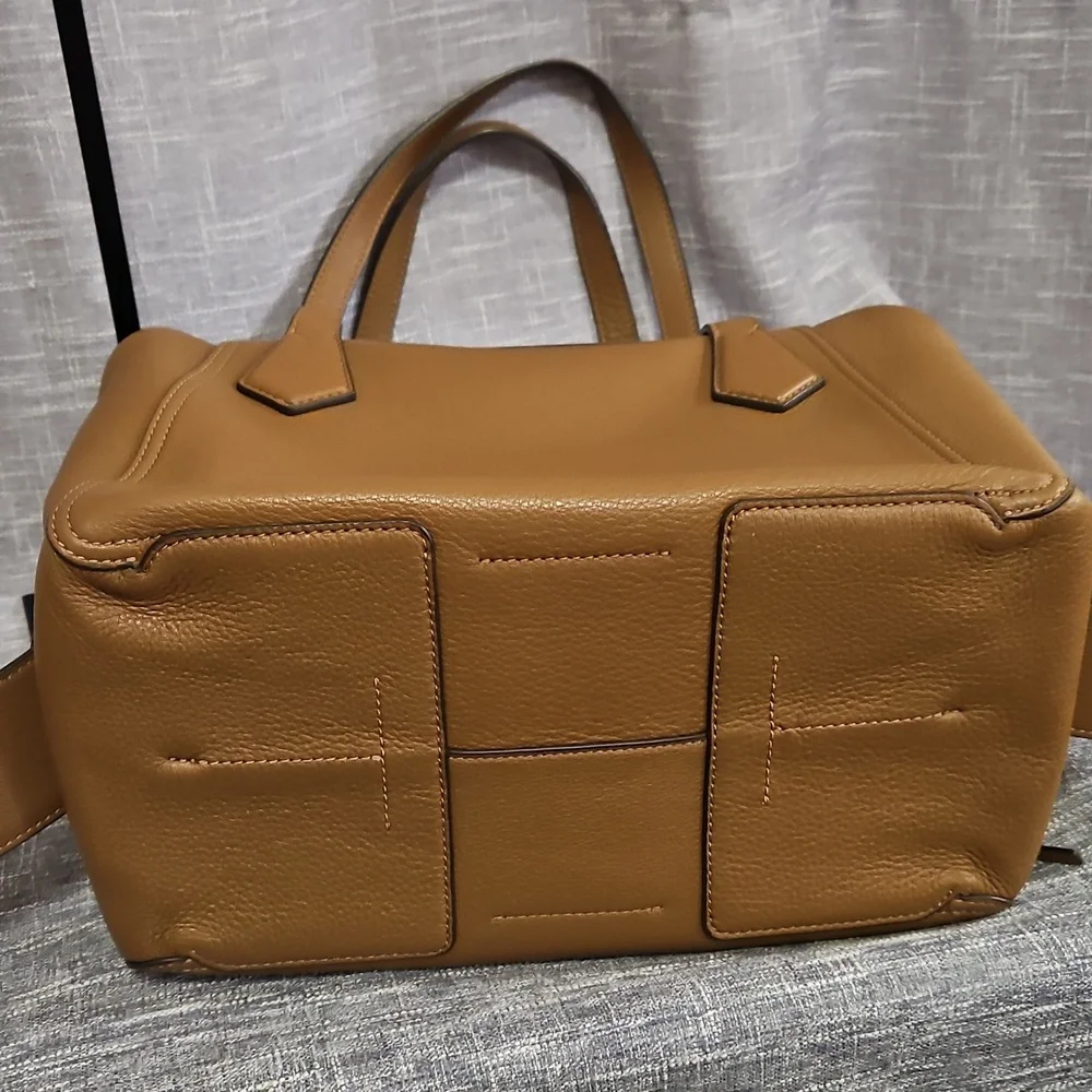 Tory Burch Brown Leather Tote Bag